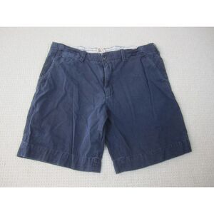 Polo‎ Ralph Lauren Shorts Mens 34 Blue Little Pony Casual Chino Flat Front